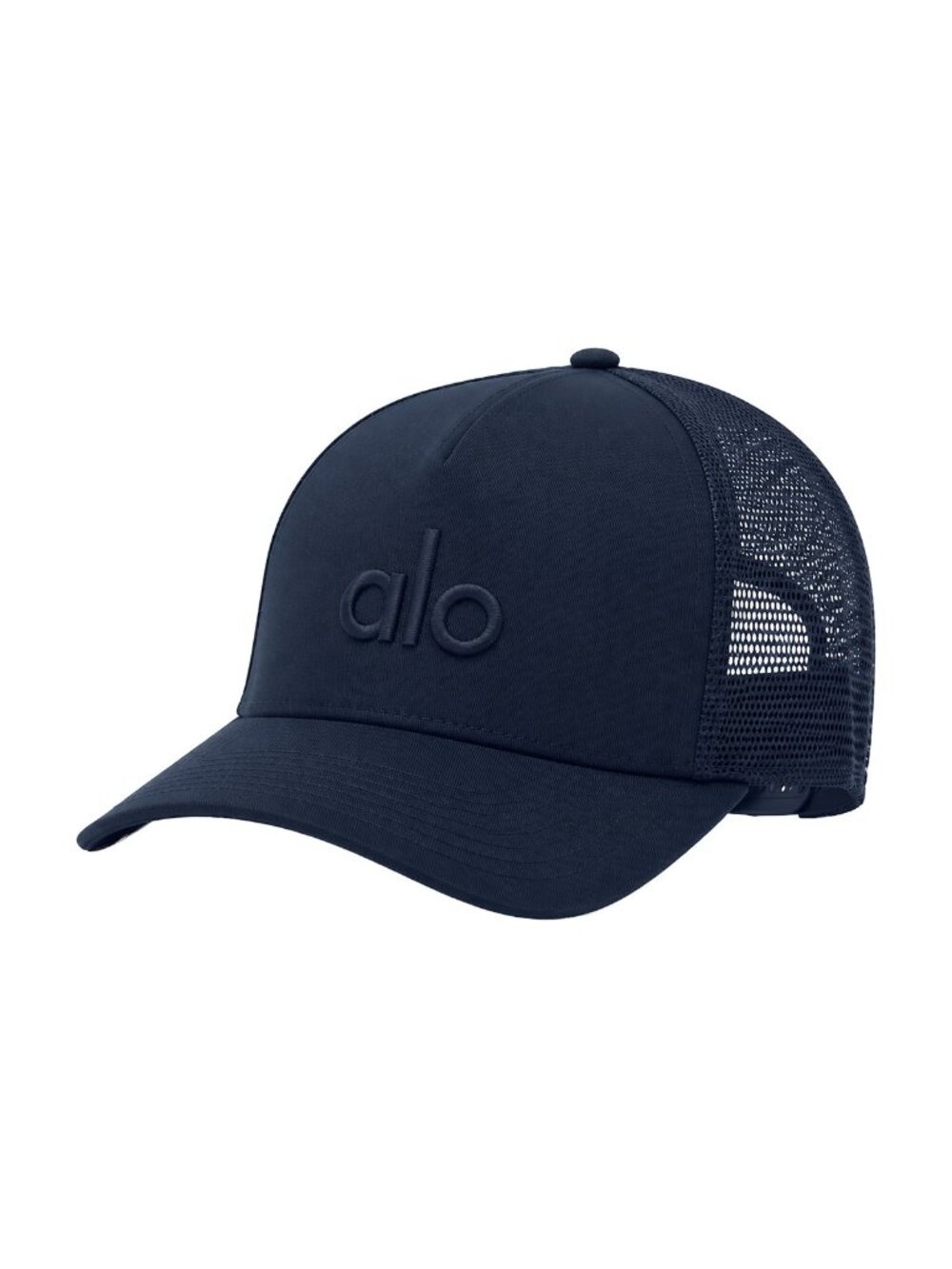 Alo Yoga District Trucker Hat Marine Blue NWT